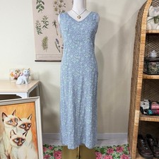 Vintage Y2k Floral Maxi Dress Fairy Cottage Garden Party Coastal Grandma L 12