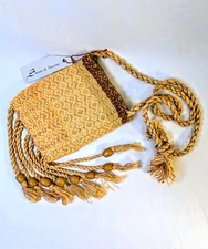 Artisan Wool Shoulder Bag Maine Woven Hand Loomed Purse NWT Susan M Perrine