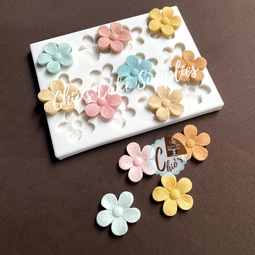 Molde de silicona para flores de 5 pétalos, 12 cavidades - Imagen 2 de 6