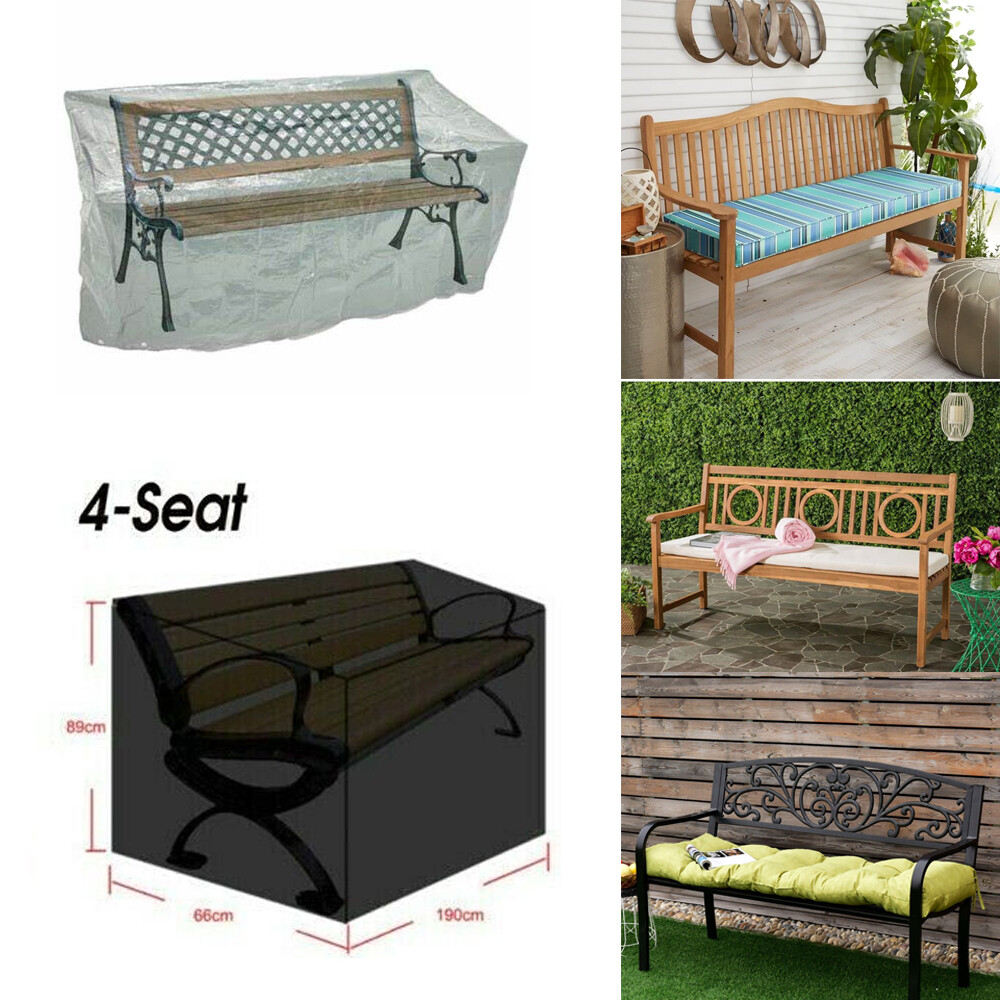 Heavy Duty Waterproof Outdoor Garden Bench Seat Cover For Furniture 2/3 ...