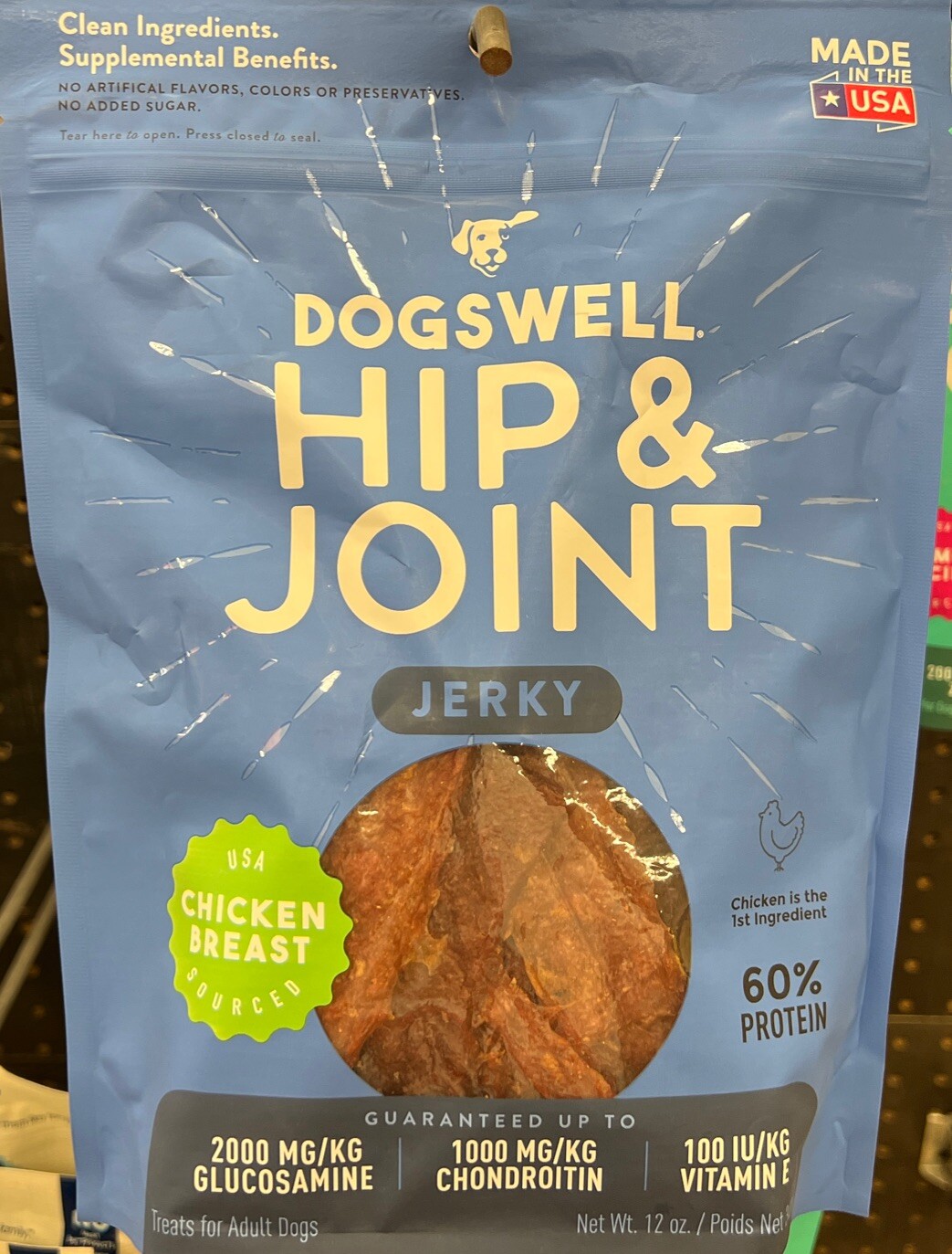 Dogswell Jerky Dog Treats w/ Glucosamine, Chondroitin, Chick
