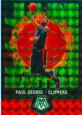 Paul George 2019-20 GREEN MOSAIC PRIZM Jam Masters Basketball Card #15 Clippers