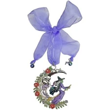 KIRKS FOLLY WITCH OF THE WEST MOON ORNAMENT IN SILVER TONE LAST ONE