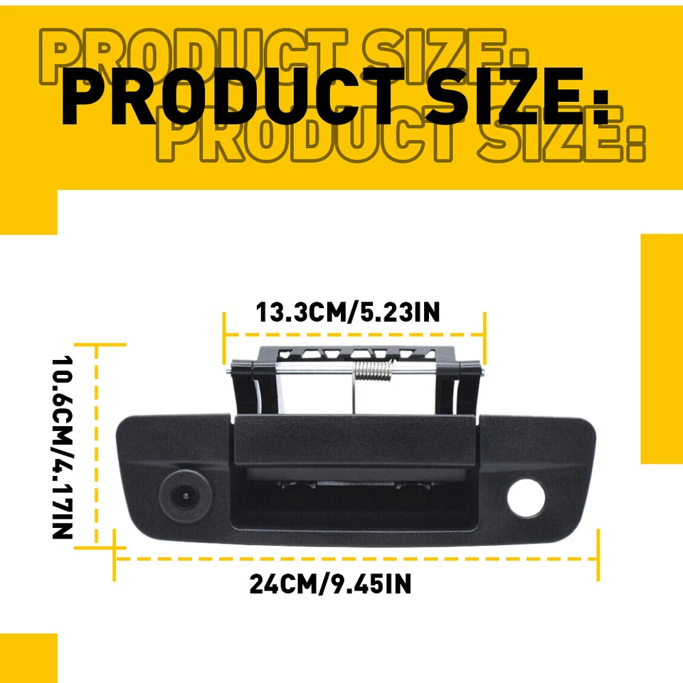 Manija de puerta trasera ajuste de respaldo cámara Dodge 1500 2500 Ram 3500 2009-2017 Foto 4 de 4