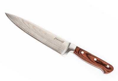 KOCHMESSER 20 cm pasoli EDELSTAHL 7CR17MoV CHEFMESSER Kochmesser (5005)