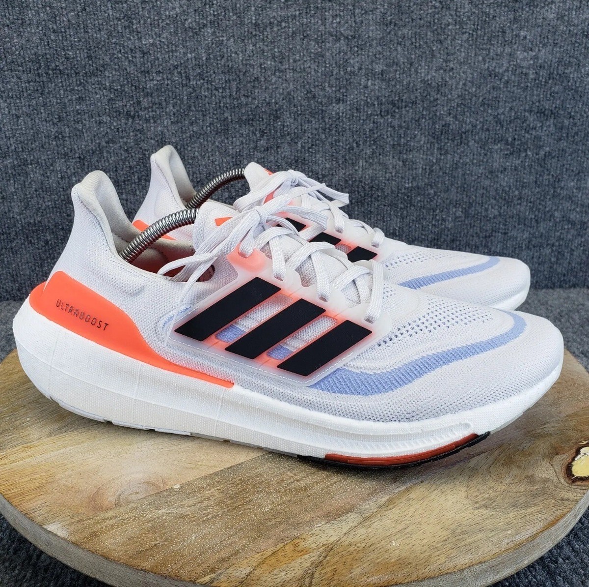 Adidas UltraBoost Men's Size 11.5 White Black Solar Red