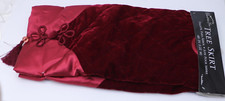 NEW Santa's Best Christmas Tree Skirt 48" Plush Quilted Red Velvet