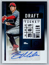 Bobby Miller 2020 Panini Contenders Draft Pick Ticket 2 Blue Auto /99 DPT2-BM