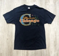 Vintage 90s Chicago City "Windy, Big Shoulders Kind of Place" T-Shirt Adult L