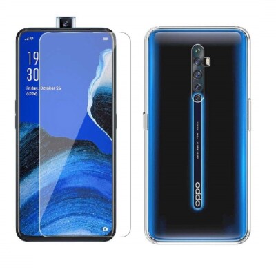 Case Cover TPU Clear + Film Tempered Glass For OPPO RENO 2Z/2F | eBay