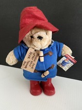 Nwt Paddington Bear Plush Red Boots Blue Coat Red Hat Rainbow Designs Toy
