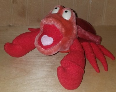 Disney Sebastian The Little Mermaid Red Plush Stuffed Crab Applause 8