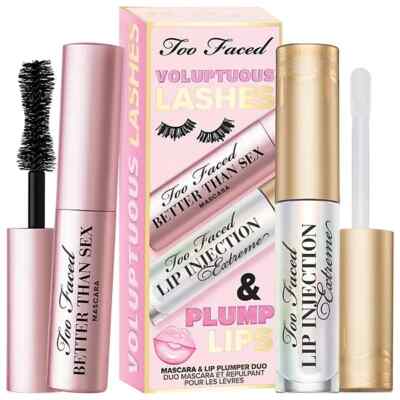 Too Faced Voluptuous Lashes & Plump Lips Mini Mascara & Lip Set