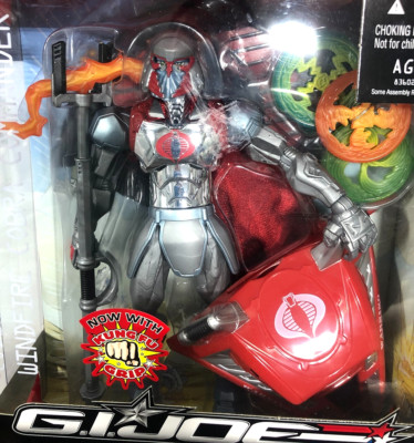 GI Joe Sigma 6 Commando WindFire Cobra Commander Leader NIB Red Weapons Case New