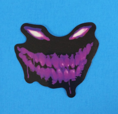 Dark Fantasy & Horror Smiling Face Sticker 2.25'' x 2.5'' (AV)