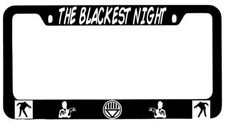 Blackest Night Black METAL License Plate Frame DC
