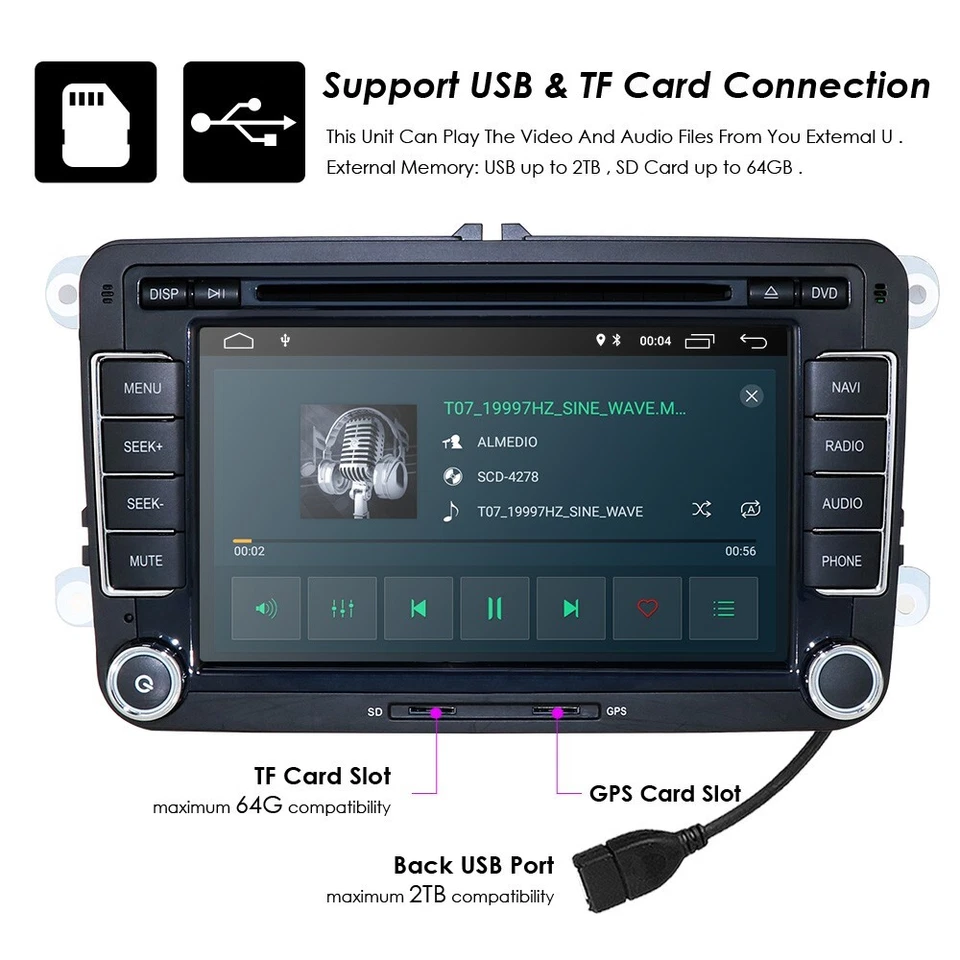 Stereo DVD Golf 5 Android - Immagine 4 di 4