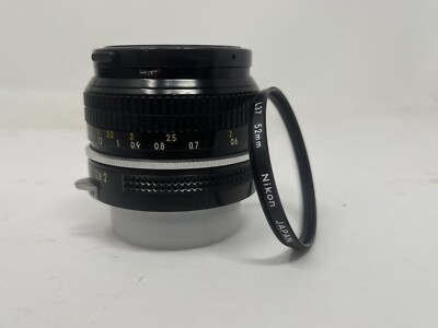 Nikon Nikkor 50mm F2 Normal Lens + Caps & UV Filter | eBay