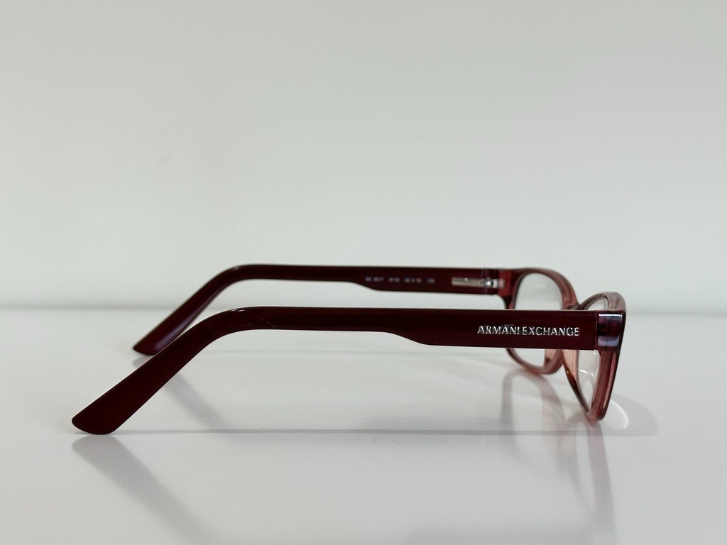 Armani Exchange AX 3017 8118 Square Burgundy Eyeglasses  display picture 1