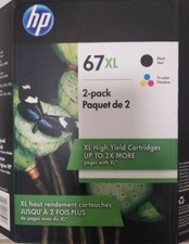 HP 67XL 2-Pack Black Ink Cartridge - 6ZA53BN