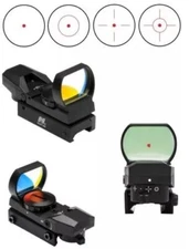 New NCStar D4B Red Dot 4 Reticle Reflex Sight Site Optic BLACK Weave (FVS027079)