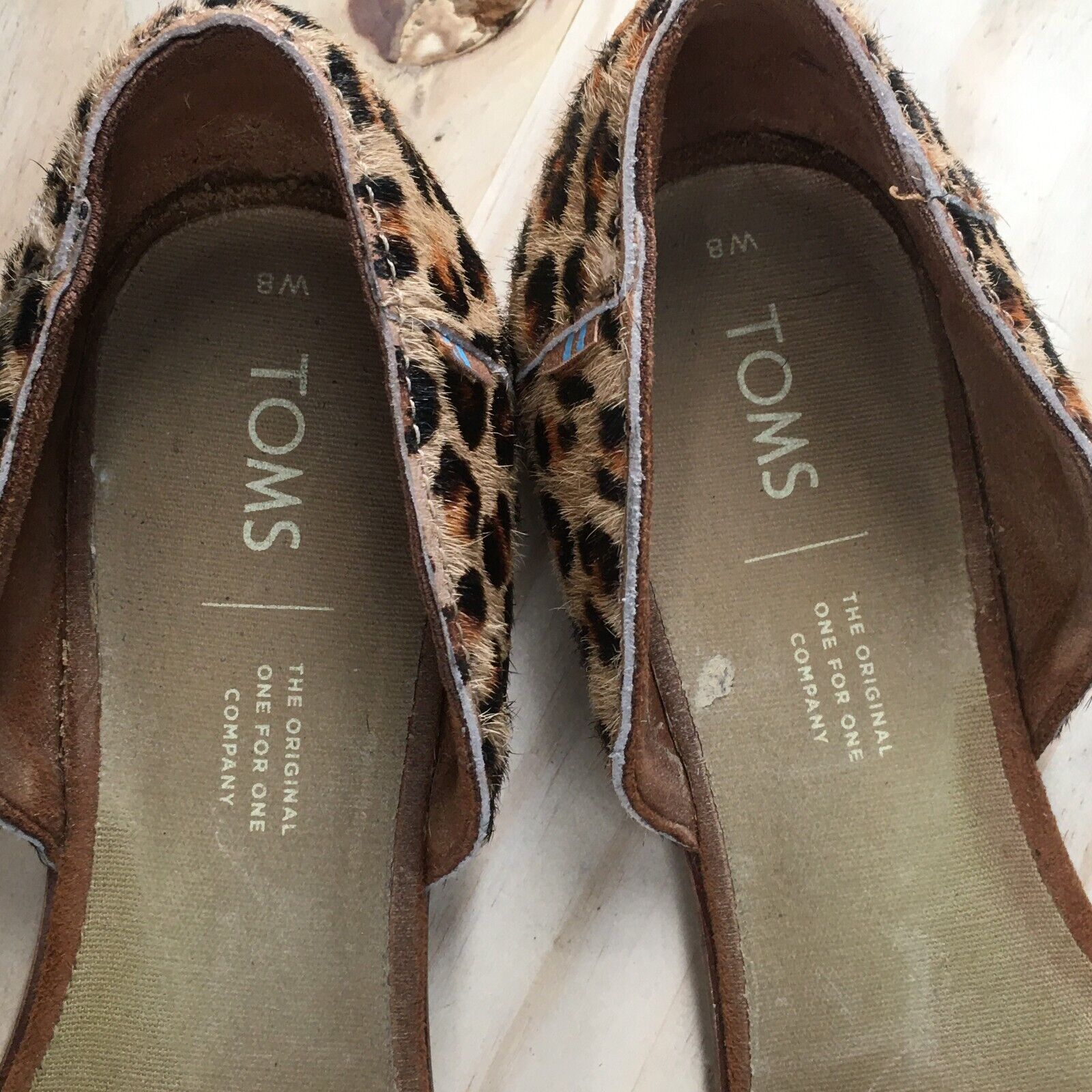 Toms Shoes Womens 8 Jutti Leopard DOrsay Slip On … - image 13