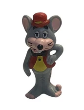 Vintage 1985 Chuck E. Cheese Mouse Showbiz Pizza Time Inc. PVC Mini Figure