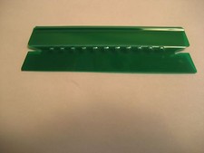 25 Hanging File Folder Tabs Green 1/3 Cut Kleer-fax With Blank Inserts Color