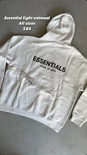 (BRAND NEW) ESSENTIALS LIGHT OATMEAL HOODIE FREE SHIPPING!!