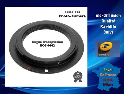 Bague D’adaptation M42 Vers Canon EOS Monture EF - Photo 1/3