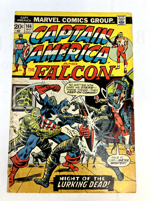 Captain America and The Falcon (Marvel 1973)  #166 YELLOW CLAW! NICK FURY!
