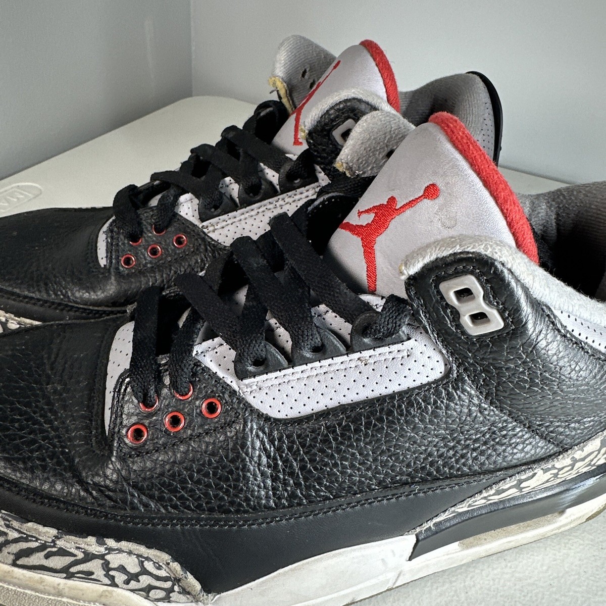 Size 9.5 - Jordan 3 Retro OG Mid Black Cement ( 854262-001
