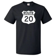 Route 20 Sign Shirt Highway 20 Sign T Shirt