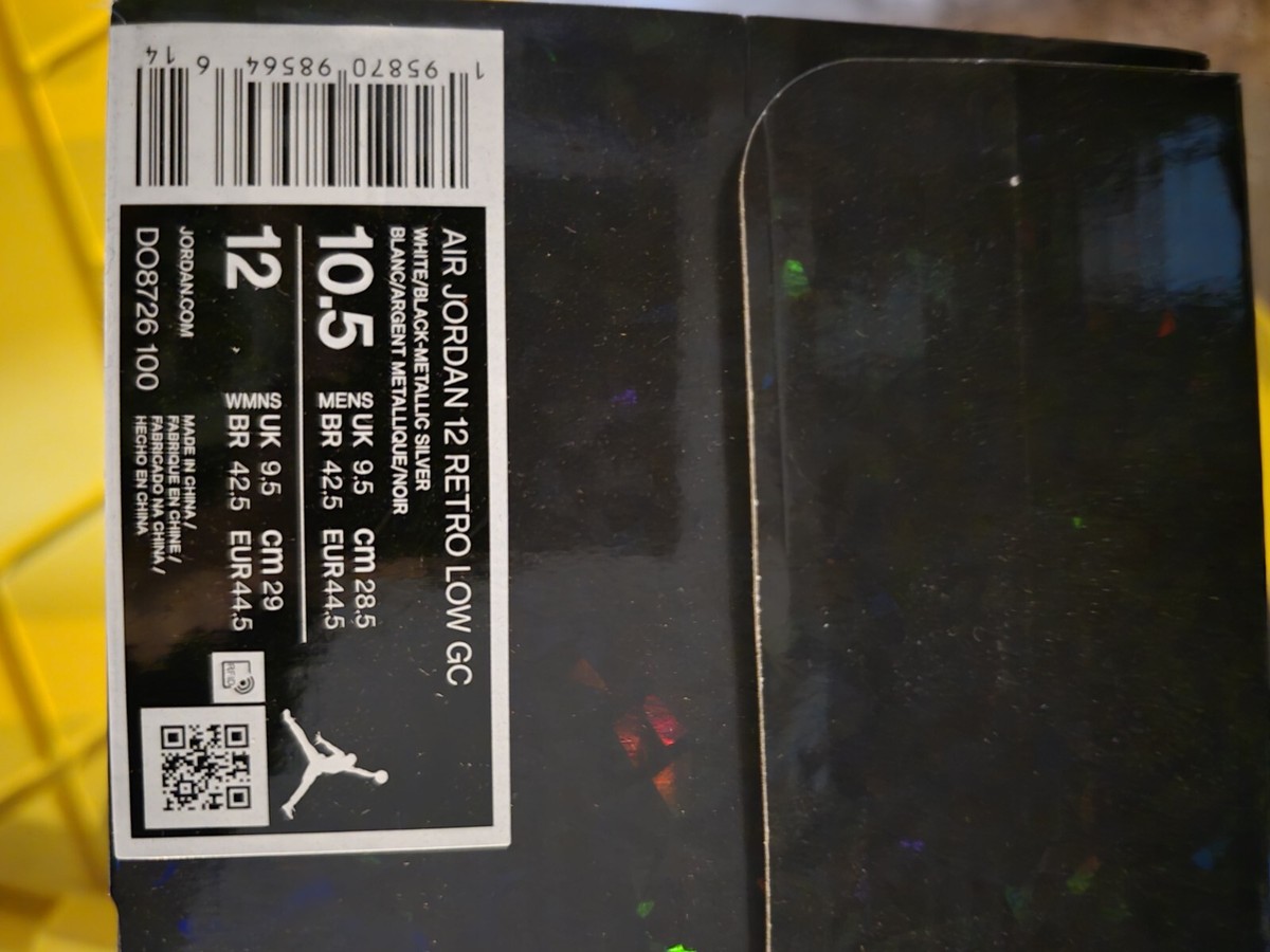 Air Jordan 12 Low 25 Years In China - DO8726-100 - M 10.5 Air Jordan 12 Low 25 Years In China - DO8726-100 - M 10.5
