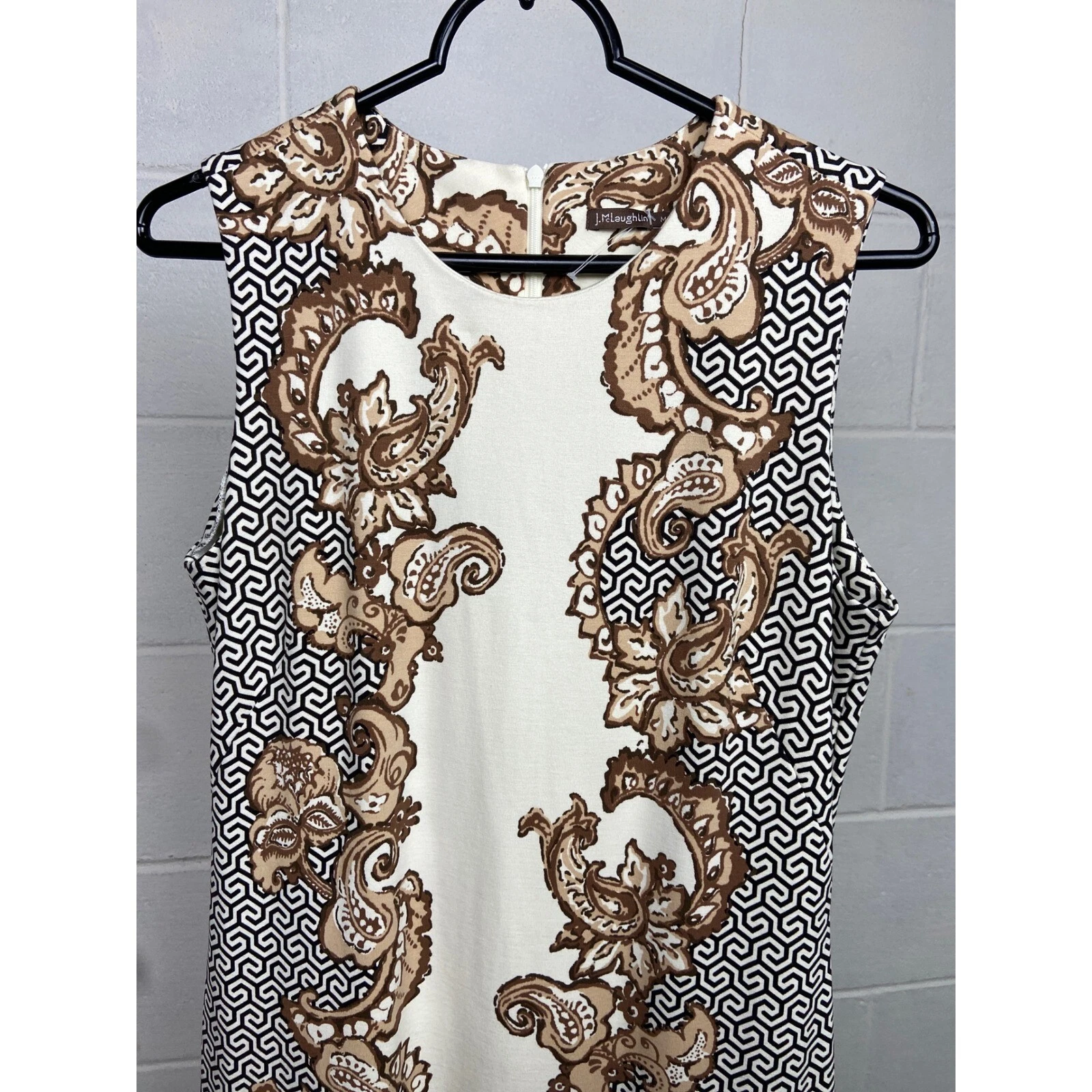 VETEMENTS Abito J.McLaughlin Devon Bainbridge Paisley senza maniche tubino festa elegante M