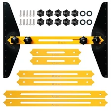 DIRECT FITS Stair Tread Template Tool and Measuring Jig for Riser, Yellow 