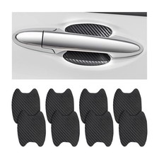 8PCS Car Door Handle Sticker, Carbon Fiber Anti-Scratches Car Door Cup Protector