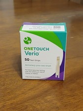 One Touch Verio Diabetic Test Strips 50 Count Box Expired 8/31/26 Free Shipping