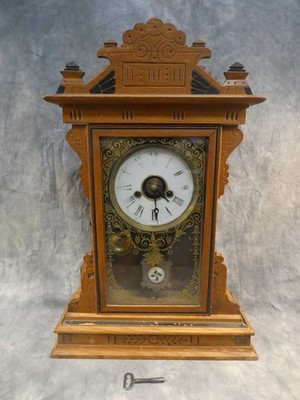 E.N. Welch Coghlan Mantel Clock Mission-Style Sun Prairie Wisconsin USA