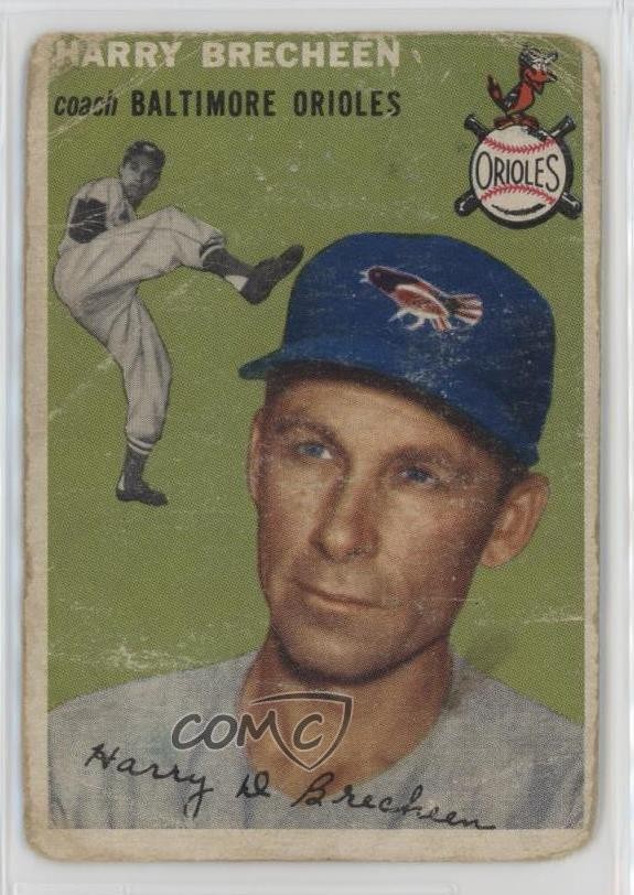 1954 Topps Harry Brecheen #203 0x1