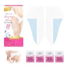 Bikini Wax Strips, Ready to Use Body Wax Strips, at Home Waxing, 20 Strip for...
