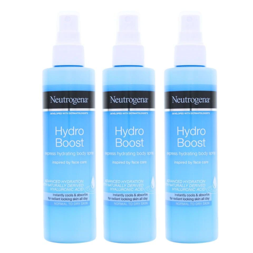 3x Neutrogena Express Feuchtigkeitsspray für Körper mit Hyaluronsäure je 200 ml - Bild 3 von 3