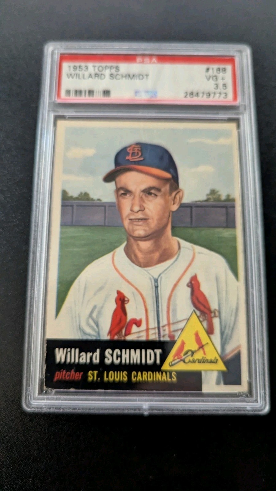 1953 Topps Willard Schmidt #168 PSA 3.5