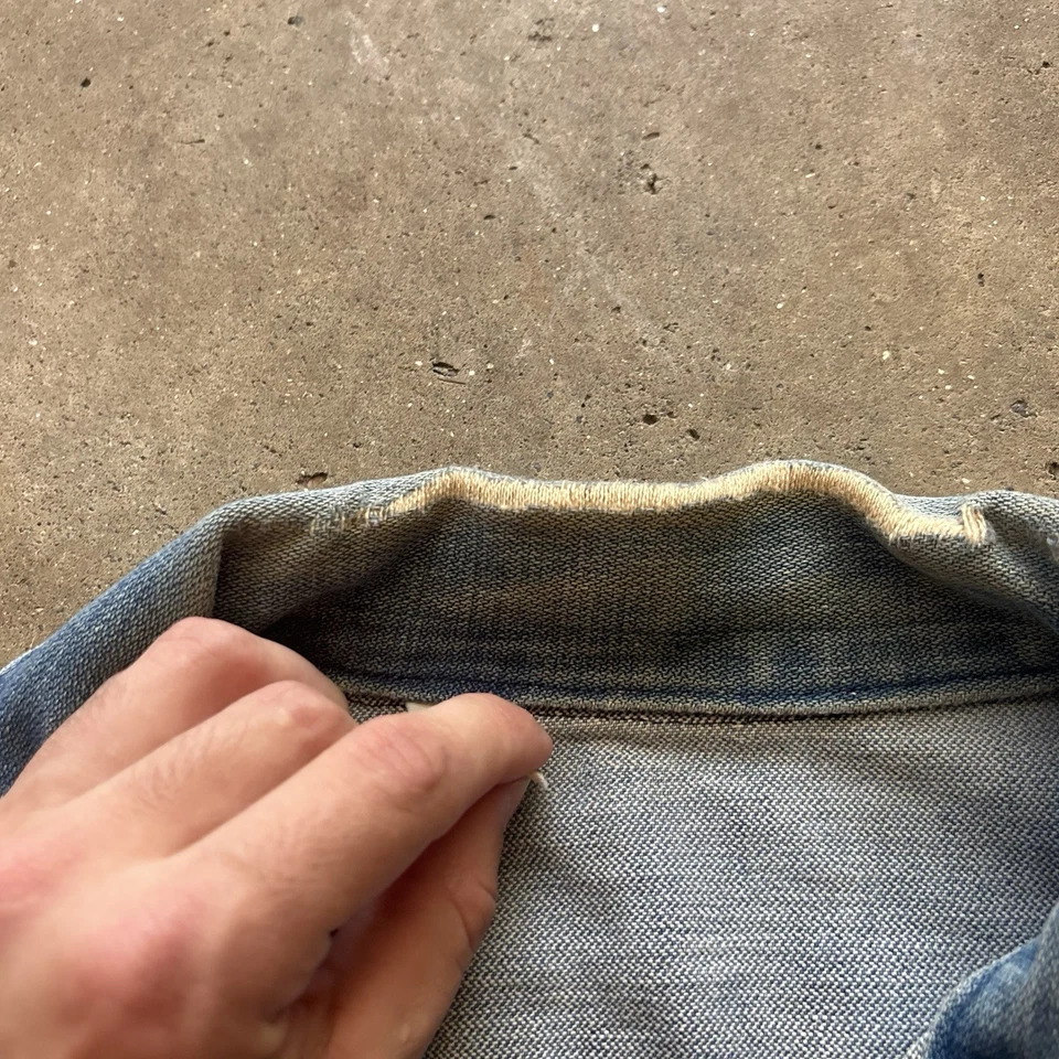 Chaqueta vaquera vintage años 70 Wrangler Harley Davidson 126mj grande Foto 3 de 4