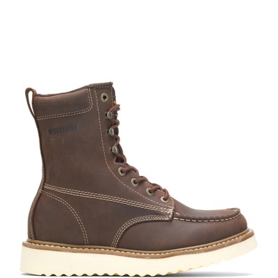 Wolverine Men Loader 8'' Wedge Boot Work Shoes Leather