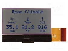 grigio COG,STN display positivo: LCD PIN: 30 128x64 grafico