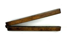 Antique Stanley Rule & Level Company 24'' folding ruler. No. 62 