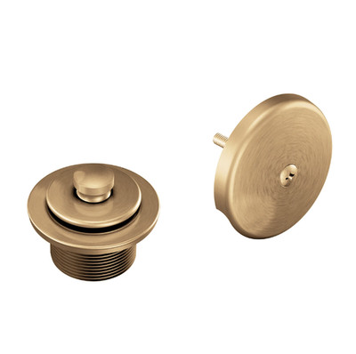 Moen T90331BZG Push-n-lock Tub Drain Kit With 1-1/2'' Threads Bronzed Gold