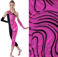 Lot of 15 Mystifying FUCHSIA 1-AL 10-AM 4-AS Dance Costume Capri Unitard/Mitts