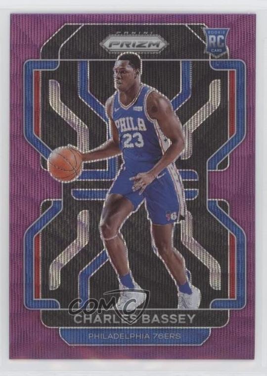 2021-22 Panini Prizm Purple Wave Prizm Charles Bassey #304 Rookie RC 0c1p